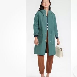 A NEW DAY🌂NWT AGUA GREEN XS HOODED LIGHT LAYERING JACKET